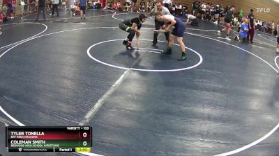 133 lbs Champ. Round 1 - Coleman Smith, Redwood High School Wrestling vs Tyler Tonella, Bay Area Dragons