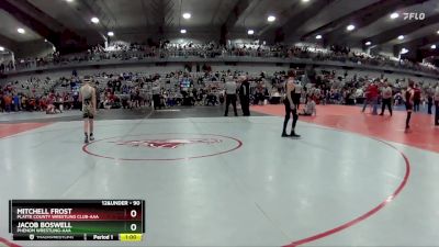 90 lbs Cons. Round 3 - Jacob Boswell, Phenom Wrestling-AAA vs Mitchell Frost, Platte County Wrestling Club-AAA
