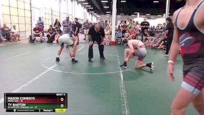 130 lbs Round 3 (4 Team) - Mason Comegys, Rebellion vs Ty Barton, U2 Upstate Uprising 2.0