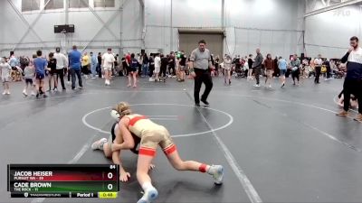 84 lbs Round 2 (4 Team) - Jacob Heiser, Pursuit WA vs Cade Brown, The Rock