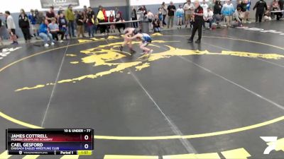 77 lbs Round 3 - James Cottrell, Pioneer Grappling Academy vs Cael Gesford, Chugach Eagles Wrestling Club