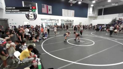 120 lbs Cons. Round 4 - Ethan Burbano, Pounders Wrestling Club vs Kaiden Lim, War Room