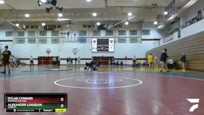 125 lbs Semifinal - Alexander Logsdon, Averett vs Dylan Coward, Roanoke College