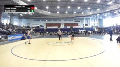 108 lbs Round 2 (3 Team) - Gianni Bench, Saratoga Springs Sr HS vs Logan Sedani, Sachem North