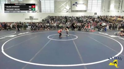 74 lbs 5th Place Match - Zachary Wicks, Grindhouse Wrestling Club vs Blake Stewart, NWAA