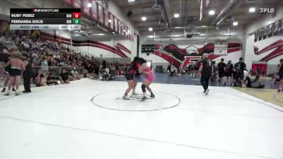 190 lbs Round 4 - Fernanda Solis, Pounders WC vs Ruby Perez, Panther Academy Of Wrestling