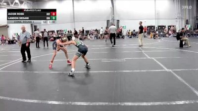 96-100 lbs Cons. Round 1 - Landon Sedani, Unattached vs Jacob Rose, Boyertown