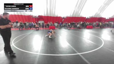 120 lbs Round 4 - Tatum James, Mineral Point Wrestling Club vs Julianna Johnson, St. Croix Falls Wrestling Club
