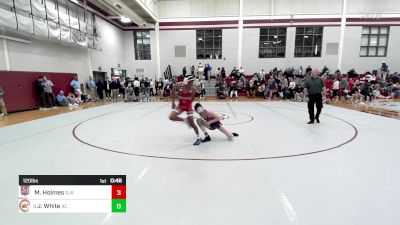 120 lbs Consi Of 8 #1 - Michael Holmes, Saint James School vs Joshua White, Athens Christian