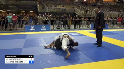 JEFF MACATANGAY vs LEANDRO LOPES ESCOBAR 2022 Pan Jiu Jitsu IBJJF Championship