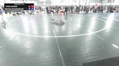 U20 Women - 65 lbs Cons. Round 2 - Janie Houser, CA vs Brooke Schuenemann, WI
