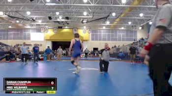 165 lbs Semifinal - Darian Champlin, Picayune High School vs Mike Wilbanks, North Pontotoc High School