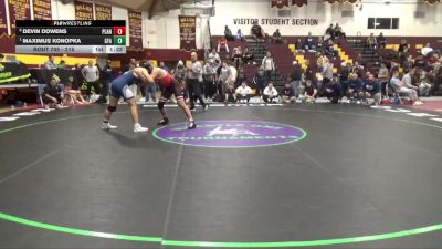 215 lbs Quarterfinal - Maximus Konopka, Green Farms Academy vs Devin Dowens, Plainedge