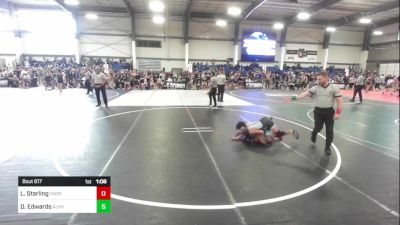 100 lbs Rr Rnd 2 - Lukas Starling, Thorobred WC vs Drake Edwards, Alpha Dawg