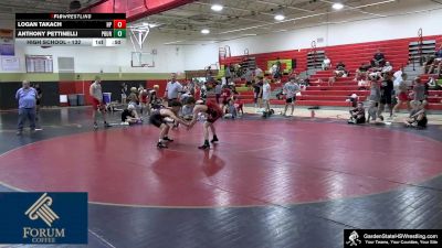 High School - 132 lbs 3rd Place Round - Logan Takach, High Point vs Anthony Pettinelli, Phillipsburg
