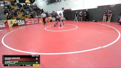 150 lbs Cons. Round 3 - Everett Gott, South Torrance vs Julian Sanchez, Oak Hills