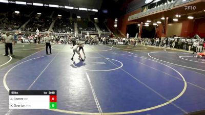 90 lbs Consi Of 8 #2 - Jerdan Gomez, Top Of The Rock WC vs Kael Overton, Athlos WC