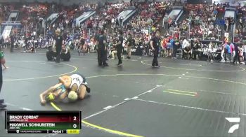 80 lbs 5th Place Match - Maxwell Schnurstein, Ares WC vs Brady Corbat, Marysville WC