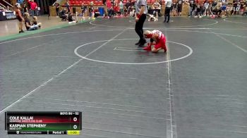 52 lbs Cons. Round 1 - Cole Kallai, Kenmore Wrestling Club vs Kaspian Stepheny, Reed City