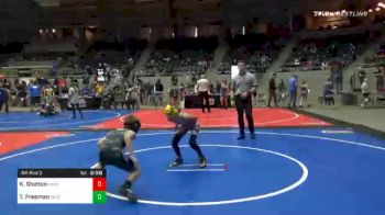 76 lbs Prelims - Kannon Shelton, Sperry Wrestling Club vs Tinlee Freeman, Bristow Youth Wrestling