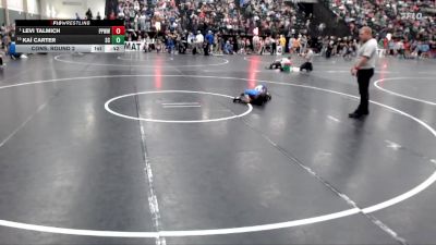 49 lbs Cons. Round 2 - Kaí Carter, Sherman Challengers vs Levi Talmich, Pikes Peak Warriors Wrestling
