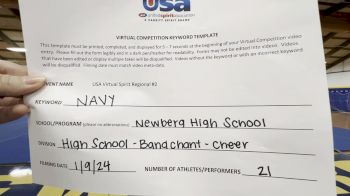 Newberg High School [High School - Band Chant - Cheer] 2024 USA Virtual Spirit Regional II