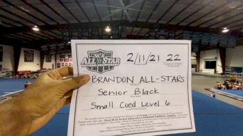 Brandon All-Stars - Senior Black [L6 Senior Coed - Small] 2021 NCA All-Star Virtual National Championship