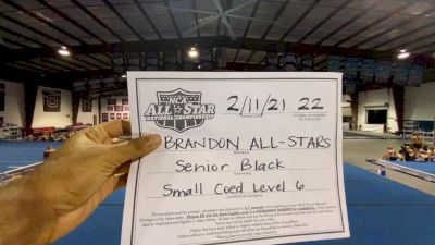 Brandon All-Stars - Senior Black [L6 Senior Coed - Small] 2021 NCA All-Star Virtual National Championship