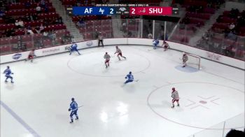 Ajeet Gundarah Makes Stellar Save For Sacred Heart University In Atlantic Hockey America Quarterfinals Game 2