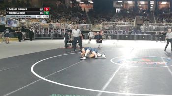 125 lbs 1st Place Match - Arianna Ruiz, Mater Lakes Academy vs Sophie Simons, Naples