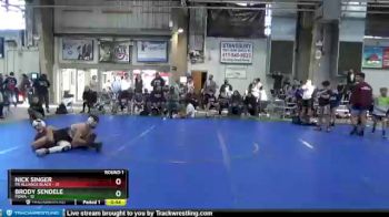 130 lbs Round 1 (6 Team) - Nick Singer, PA Alliance Black vs Brody Sendele, POWA