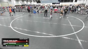 56 lbs Champ. Round 2 - Phillip Yang-Elson, Summit Wrestling Academy vs Logan Thompson, Iowa