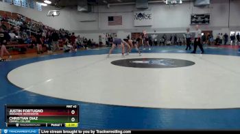 133 lbs Champ. Round 2 - Justin Fortugno, Wisconsin-Whitewater vs Christian Diaz, Cornell College