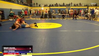 150 lbs Quarterfinal - Brady Duling, Wichita Training Center vs Zach Thomas, Kanza FS/GR Wrestling Club
