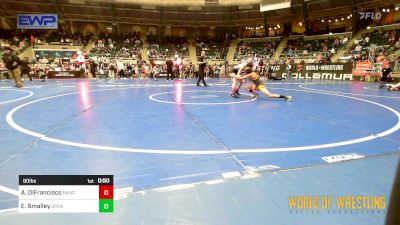 90 lbs Consolation - Aiden DiFrancisco, Rancho Bernardo (RBWC) vs Ezekiel Smalley, Open Mats