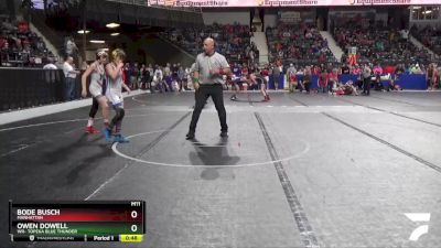 100 lbs Cons. Round 3 - Bode Busch, Manhattan vs Owen Dowell, WR- Topeka Blue Thunder