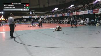 126 lbs Champ Round 1 (16 Team) - Alex Forman, Denbigh vs Conner Boyles, Skyline