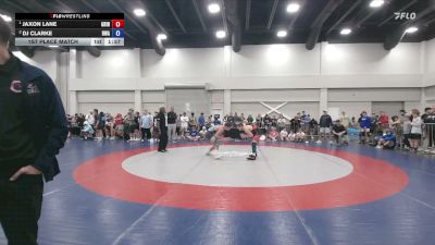 138 lbs 1st Place Match - Jaxon Lane, Grindhouse vs DJ Clarke, Roundtree Wrestling Academy