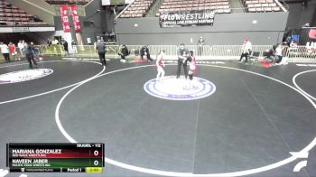 112 lbs Quarterfinal - Naveen Jaber, Pacific Edge Wrestling vs Mariana Gonzalez, Red Wave Wrestling