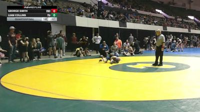 Rookie K-2 48 Quarterfinal - George Smith, Williamsburg Wrestling Club vs Liam Collins, Poquoson Athletic Association