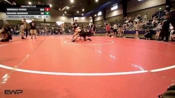 165-175 lbs Rr Rnd 2 - Brennan Horne, Mighty Bluebirds vs Braden Jennings, Gladiator Wrestling Club