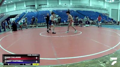 132 lbs Cons. Round 5 - Isaiah Callahan, OH vs Robert Martinelli, IL