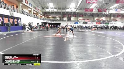 149 lbs Champ. Round 2 - Ezekiel Lara, Menlo (Calif.) vs Aundre Beatty, Marian University (IN)