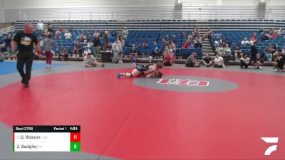 129 lbs Champ. Round 2 - Dalton Robson, Lowell vs Zane Badgley, Eastern Hancock