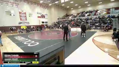 133 lbs Finals (2 Team) - Devan Turner, Oregon State University vs Haiden Drury, Utah Valley University