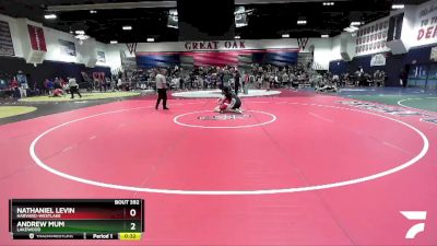 165 lbs Cons. Round 2 - Andrew Mum, Lakewood vs Nathaniel Levin, Harvard-Westlake