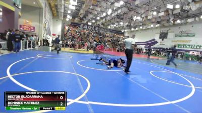 120 Boys Champ. Round 1 - Dominick Martinez, Otay Ranch vs Hector Guadarrama, Valley Center