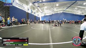 61 lbs Champ. Round 1 - Knox Fike, SlyFox vs Landon Lopez, Olathe Raptor