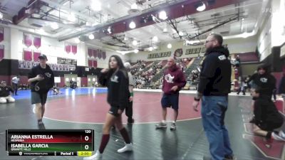 120 lbs Round 2 - Isabella Garcia, Granite Hills vs Arianna Estrella, Hesperia