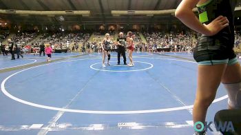 110 lbs Quarterfinal - Kahlayah Brown, Lawton Legends Youth Wrestling vs Shailey Penn, Chandler Takedown Club